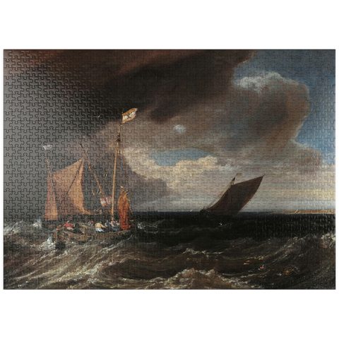 puzzleplate Seascape with a Squall Coming Up 1000 Jigsaw Puzzle