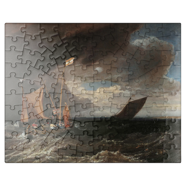 puzzleplate Seascape with a Squall Coming Up 100 Jigsaw Puzzle