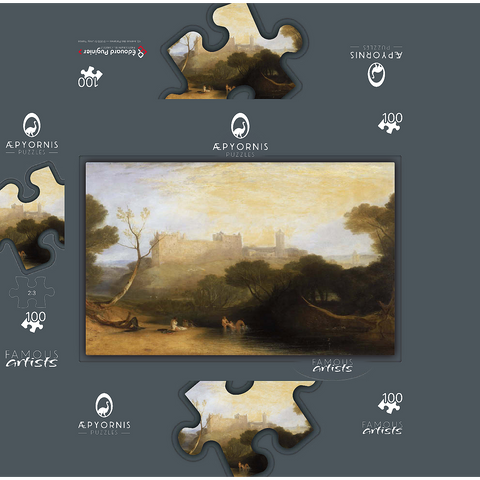 Linlithgow Palace 100 Jigsaw Puzzle box 3D Modell