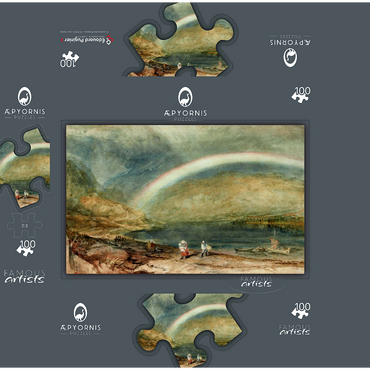 The Rainbow: Osterspai and Filsen 100 Jigsaw Puzzle box 3D Modell