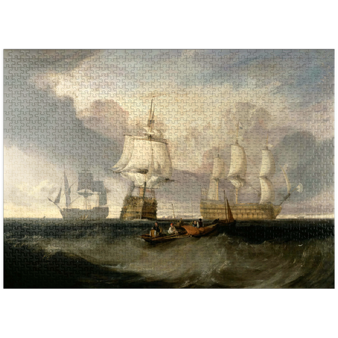 puzzleplate The Victory Returning from Trafalgar, in Three Positions 1000 Jigsaw Puzzle