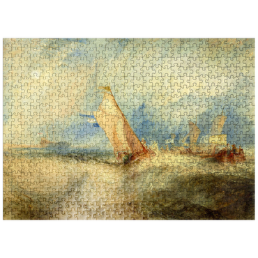 puzzleplate Van Tromp, going about to please his Masters, Ships a Sea, getting a Good Wetting 500 Jigsaw Puzzle