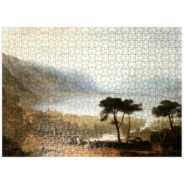 puzzleplate Lake of Geneva from Montreux 500 Jigsaw Puzzle