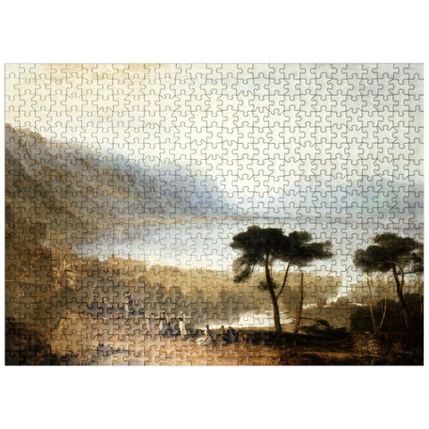 puzzleplate Lake of Geneva from Montreux 500 Jigsaw Puzzle