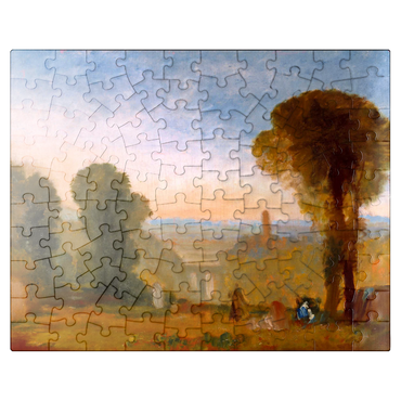 puzzleplate Italian Landscape with Bridge and Tower 100 Jigsaw Puzzle