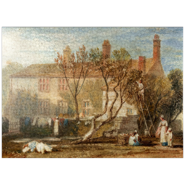 puzzleplate Steeton Manor House, Near Farnley 1000 Jigsaw Puzzle