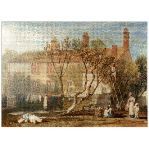 puzzleplate Steeton Manor House, Near Farnley 1000 Jigsaw Puzzle
