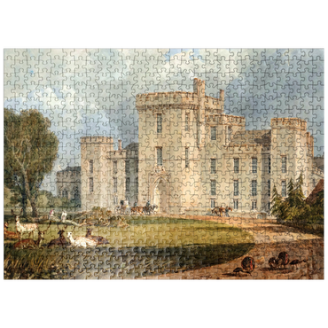 puzzleplate View of Hampton Court, Herefordshire, from the Northwest 500 Jigsaw Puzzle