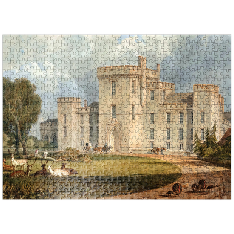 puzzleplate View of Hampton Court, Herefordshire, from the Northwest 500 Jigsaw Puzzle