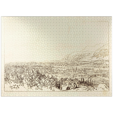 puzzleplate Chain of Alps from Grenoble to Chamberi 1000 Jigsaw Puzzle
