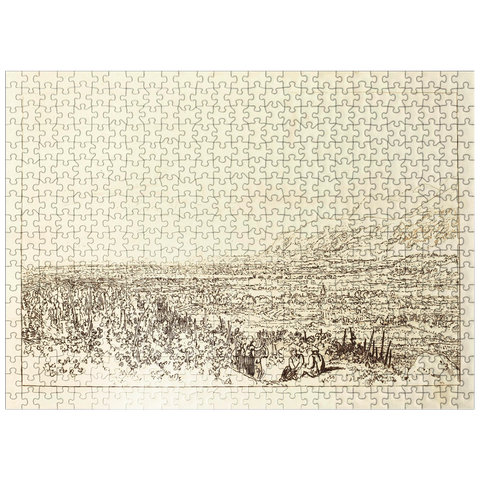 puzzleplate Chain of Alps from Grenoble to Chamberi 500 Jigsaw Puzzle