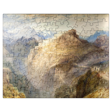 puzzleplate Fort of L'Essillon, Val de la Maurienne, France 100 Jigsaw Puzzle