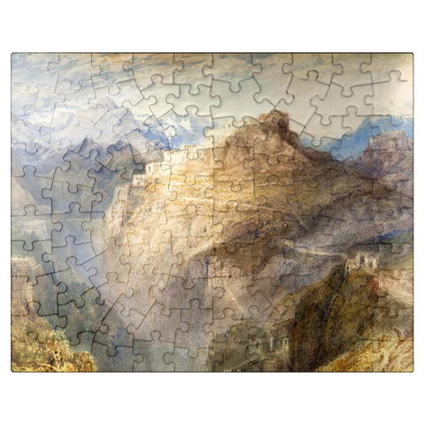puzzleplate Fort of L'Essillon, Val de la Maurienne, France 100 Jigsaw Puzzle