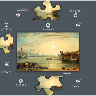Teignmouth, Devonshire 100 Jigsaw Puzzle box 3D Modell