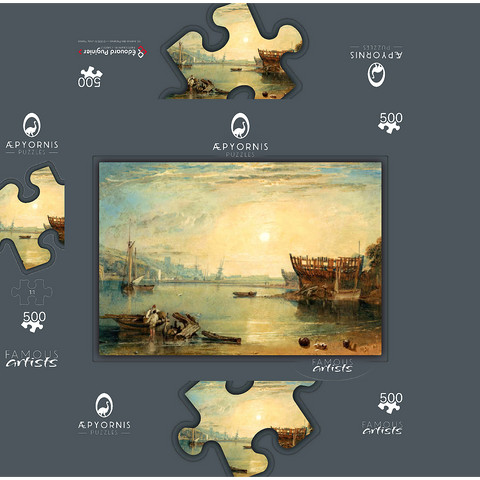 Teignmouth, Devonshire 500 Jigsaw Puzzle box 3D Modell