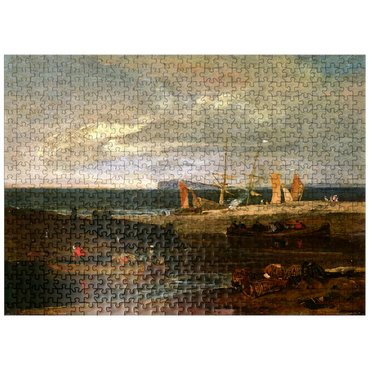 puzzleplate A Scene on the English Coast 500 Jigsaw Puzzle
