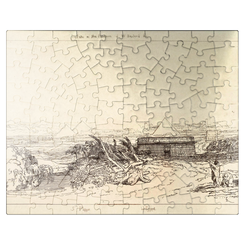 puzzleplate Fifth Plague of Egypt (Liber Studiorum, part III, plate 16) 100 Jigsaw Puzzle