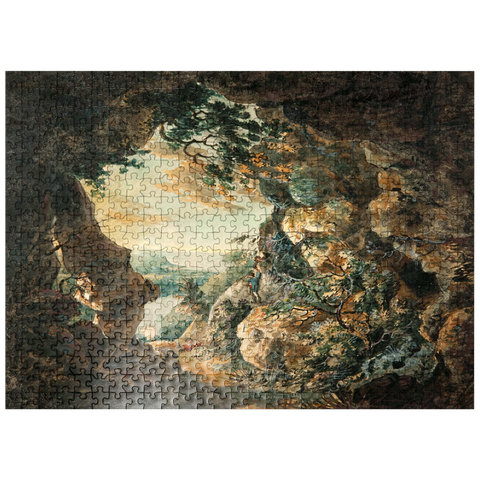 puzzleplate The Mouth of the Avon, near Bristol, seen from Cliffs below Clifton 500 Jigsaw Puzzle