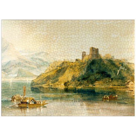 puzzleplate Château de Rinkenberg, on the Lac de Brienz, Switzerland 1000 Jigsaw Puzzle