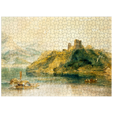 puzzleplate Château de Rinkenberg, on the Lac de Brienz, Switzerland 500 Jigsaw Puzzle
