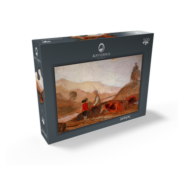 Mountainous Landscape with Figures by a Lake 500 Jigsaw Puzzle box view1