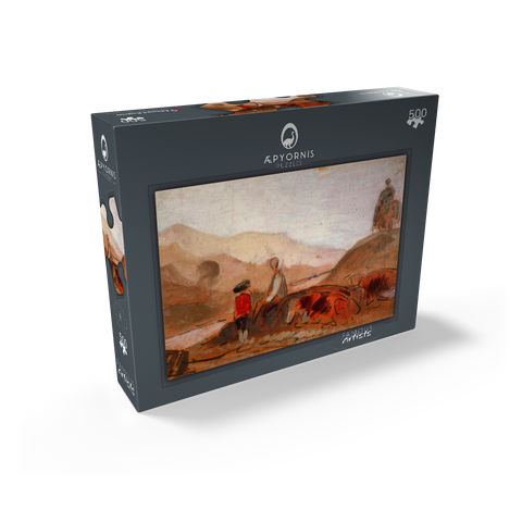 Mountainous Landscape with Figures by a Lake 500 Jigsaw Puzzle box view1