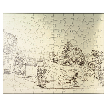 puzzleplate Water Cress Gatherers ( (Liber Studiorum, part XIII) 100 Jigsaw Puzzle