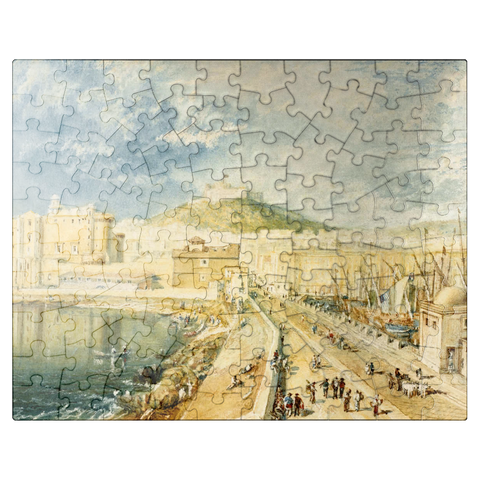 puzzleplate The Old Harbour, Naples 100 Jigsaw Puzzle