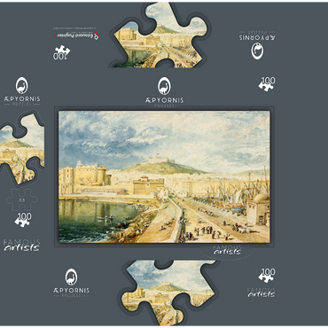 The Old Harbour, Naples 100 Jigsaw Puzzle box 3D Modell