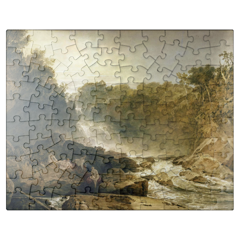 puzzleplate The Fall of the Clyde, Lanarkshire - Noon 100 Jigsaw Puzzle