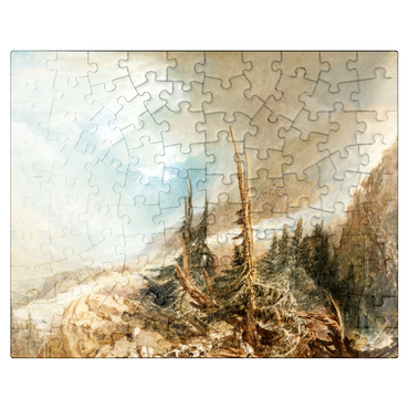 puzzleplate Valley of Chamouni 100 Jigsaw Puzzle