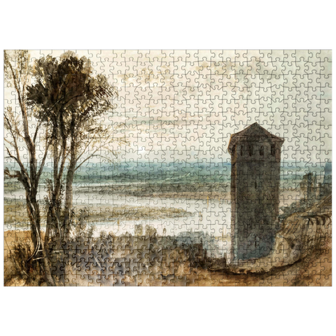 puzzleplate Weissenthurm and the Hoche Monument 500 Jigsaw Puzzle