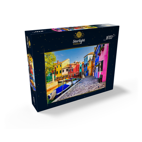 The most colorful traditional fishing town (village) Burano - island near Venice. Italy - travel and landmarks 1000 Jigsaw Puzzle box view1