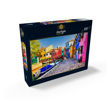 The most colorful traditional fishing town (village) Burano - island near Venice. Italy - travel and landmarks 100 Jigsaw Puzzle box view1