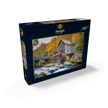 Babcock State Park, West Virginia, USA at Glade Creek Grist Mill during the fall season. 500 Jigsaw Puzzle box view1