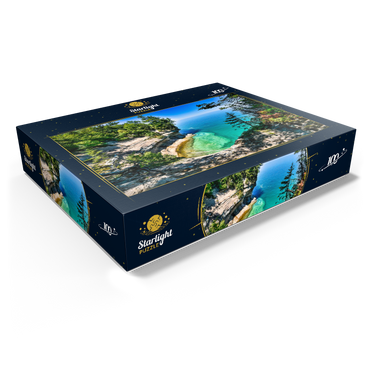 The towering view of Lake Superior from Michigan on the Upper Peninsula 100 Jigsaw Puzzle box view1