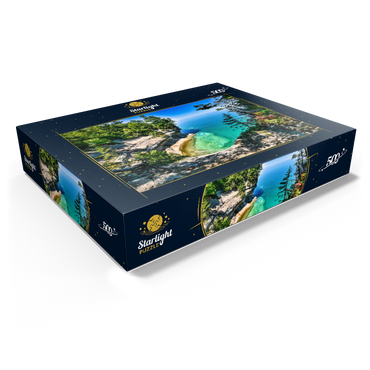 The towering view of Lake Superior from Michigan on the Upper Peninsula 500 Jigsaw Puzzle box view1