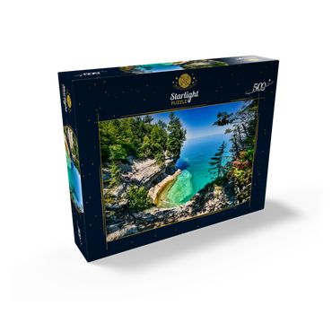 The towering view of Lake Superior from Michigan on the Upper Peninsula 500 Jigsaw Puzzle box view1