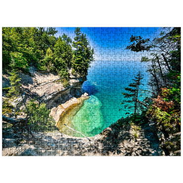 puzzleplate The towering view of Lake Superior from Michigan on the Upper Peninsula 500 Jigsaw Puzzle