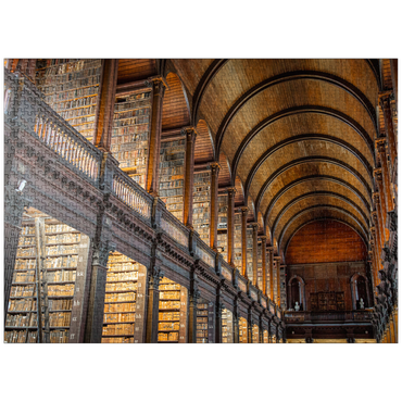 puzzleplate Books in the Long Room Library, Trinity College Dublin Ireland 1000 Jigsaw Puzzle