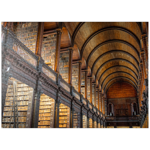 puzzleplate Books in the Long Room Library, Trinity College Dublin Ireland 1000 Jigsaw Puzzle
