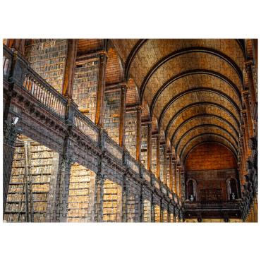 puzzleplate Books in the Long Room Library, Trinity College Dublin Ireland 500 Jigsaw Puzzle