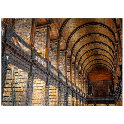 puzzleplate Books in the Long Room Library, Trinity College Dublin Ireland 500 Jigsaw Puzzle