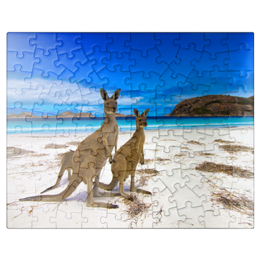puzzleplate Esperence Lucky Bay Western Australia Kangaroo Beach 100 Jigsaw Puzzle