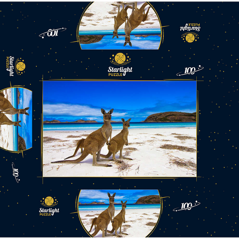Esperence Lucky Bay Western Australia Kangaroo Beach 100 Jigsaw Puzzle box 3D Modell