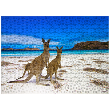 puzzleplate Esperence Lucky Bay Western Australia Kangaroo Beach 500 Jigsaw Puzzle