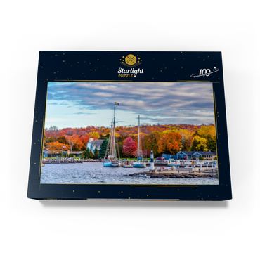 Sister Bay town harbor view in Door County Wisconsin 100 Jigsaw Puzzle box view1