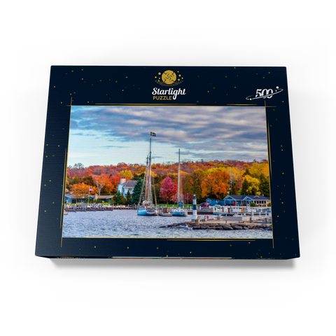 Sister Bay town harbor view in Door County Wisconsin 500 Jigsaw Puzzle box view1