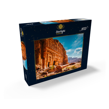 Beauty of rocks and ancient architecture in Petra, Jordan 1000 Jigsaw Puzzle box view1