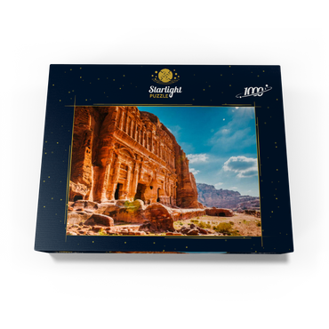 Beauty of rocks and ancient architecture in Petra, Jordan 1000 Jigsaw Puzzle box view1